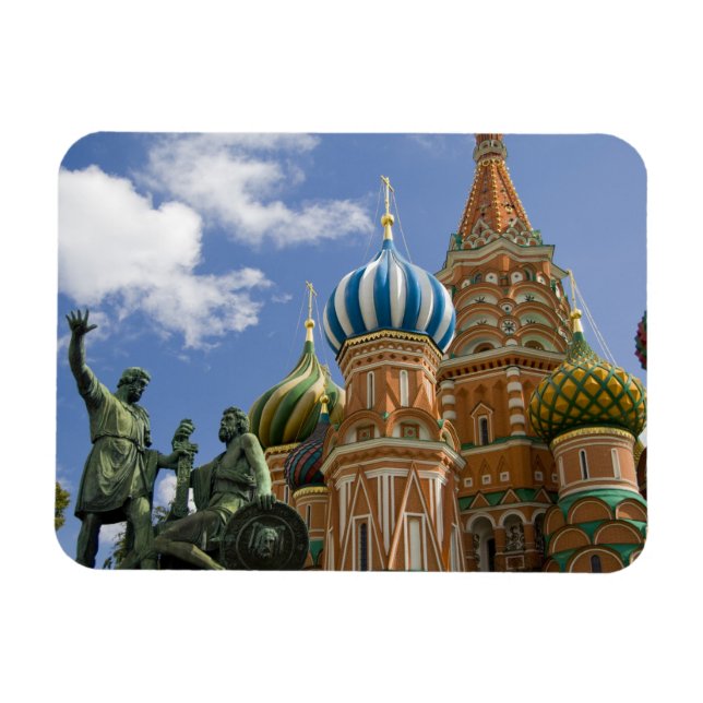 Russia, Moscow, Red Square. St. Basil's 3 Magnet (Horizontal)