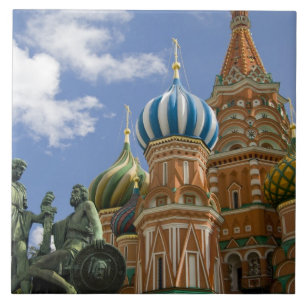 Russia, Moscow, Red Square. St. Basil's 3 Tile