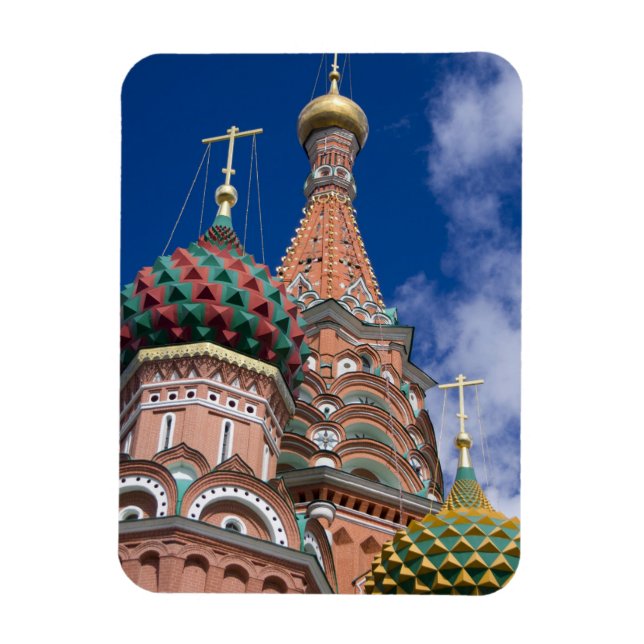 Russia, Moscow, Red Square. St. Basil's 5 Magnet (Vertical)