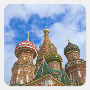 Russia, Moscow, Red Square, St. Basil's Square Sticker