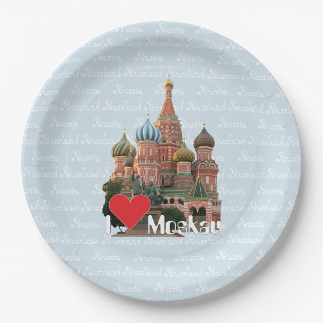 Russia - Moscow Teller Paper Plate (Front)