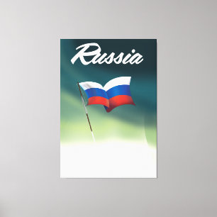Russia National Flag Canvas Print