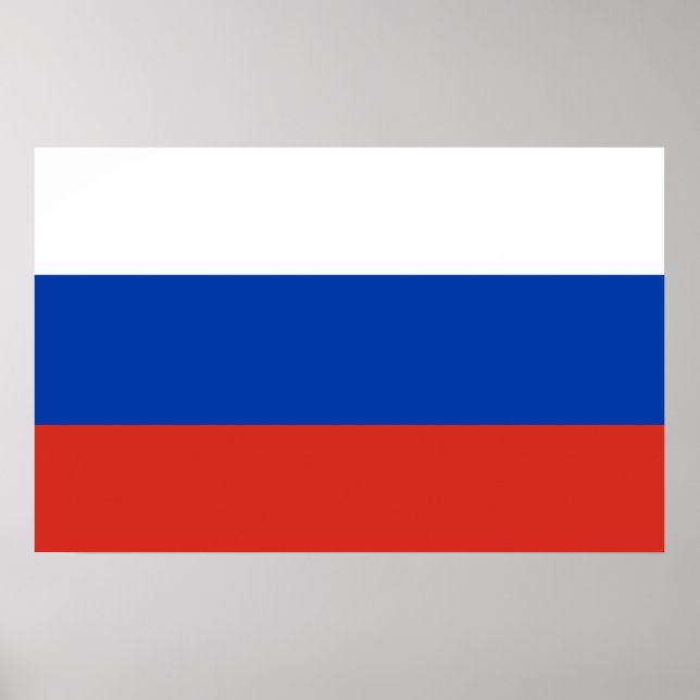 Russia National World Flag Poster (Front)