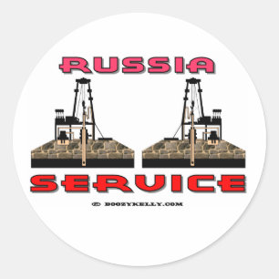Russia Oil Field Service, Oil Rig Sticker