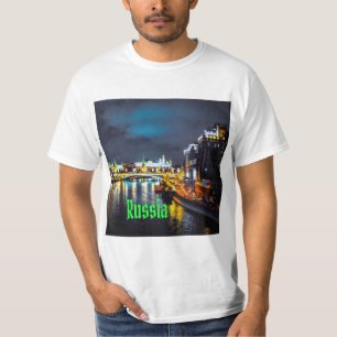 Russia or Russian Federation Moscow At Night T-Shirt