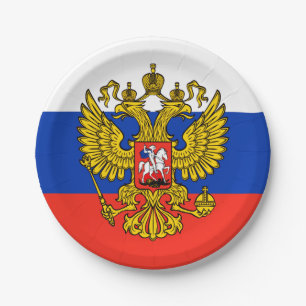 Russia Paper Plate