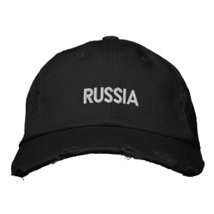 RUSSIA Patriotic Design Embroidered Hat