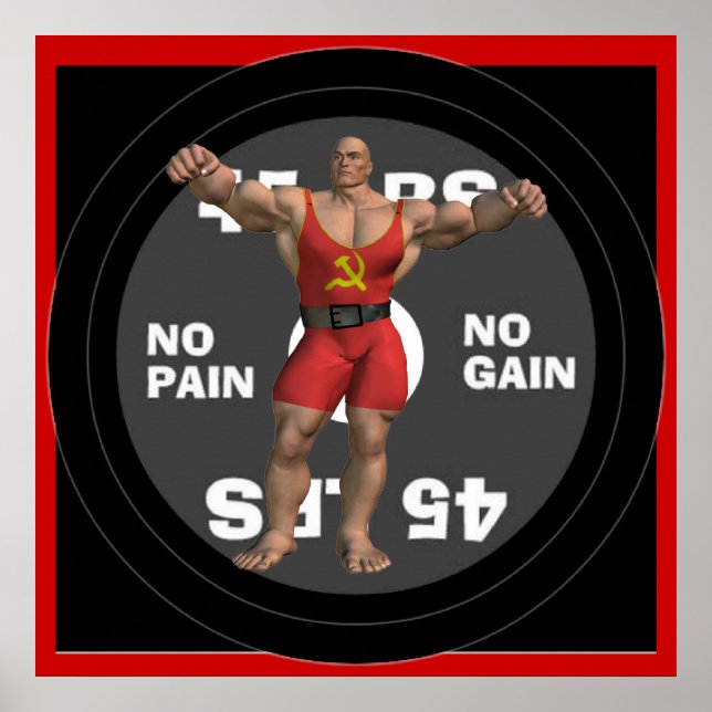 Russia Powerlifter Poster (Front)