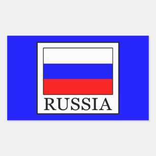 Russia Rectangular Sticker