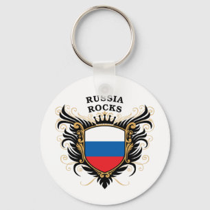 Russia Rocks Key Ring