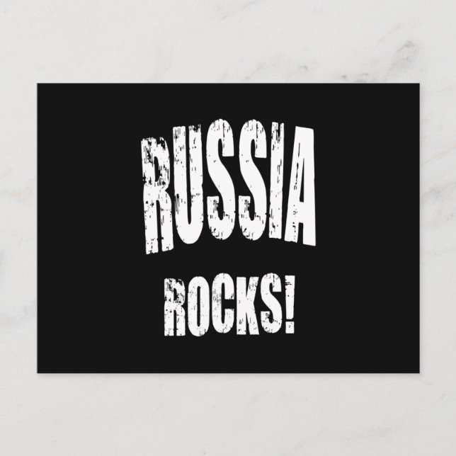 Russia Rocks! Postcard (Front)
