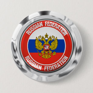 Russia Round Emblem 7.5 Cm Round Badge
