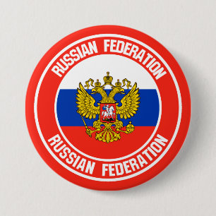 Russia Round Emblem 7.5 Cm Round Badge