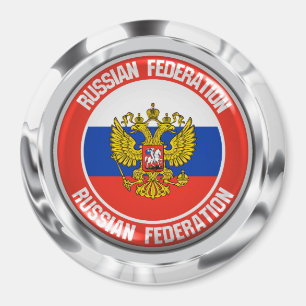 Russia Round Emblem Magnet
