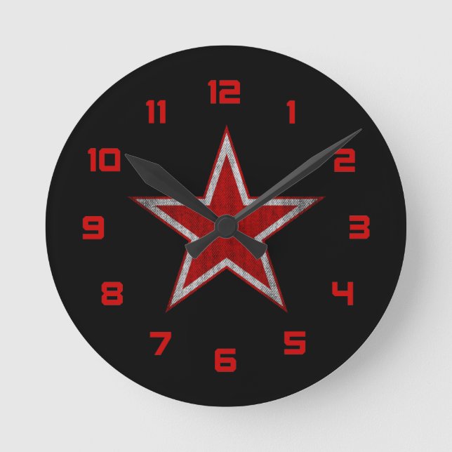 Russia roundel round clock (Front)