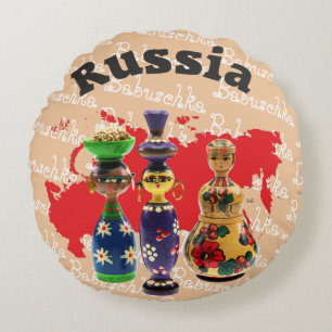 Russia - Russia babushka - Matrjoschka cushion