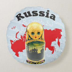 Russia - Russia babushka - Matrjoschka cushion