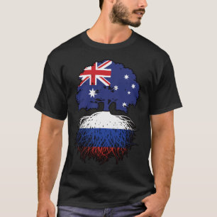 Russia Russian Australian Australia Tree Roots T-Shirt