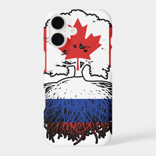 Russia Russian Canadian Canada Tree Roots Flag