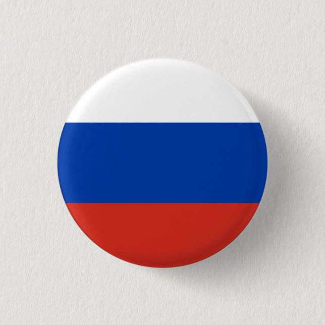 Russia (Russian) Flag 3 Cm Round Badge (Front)