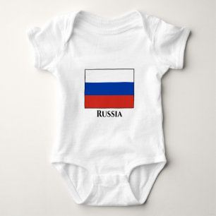 Russia (Russian) Flag Baby Bodysuit