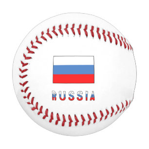 Russia Russian Flag Black Personalisation Baseball