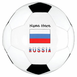 Russia Russian Flag Black Personalisation Football