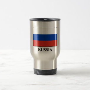 Russia (Russian) Flag Travel Mug