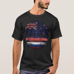 Russia Russian New Zealander New Zealand Tree Root T-Shirt