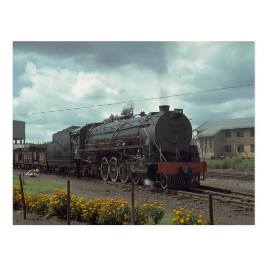 Russia, Ry four unit road diesel set with train, l Postcard