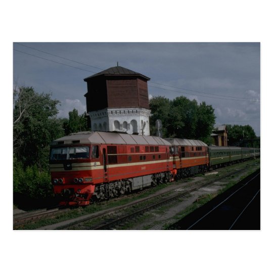 Russia, Ry newer series passenger diesels Postcard