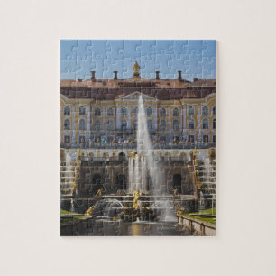 Russia, Saint Petersburg, Peterhof, Grand Palace Jigsaw Puzzle