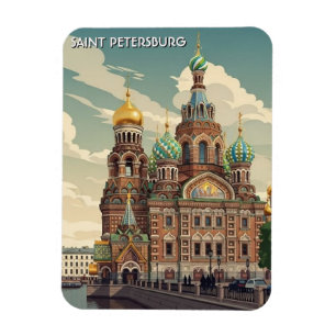 Russia Saint Petersburg Travel Magnet