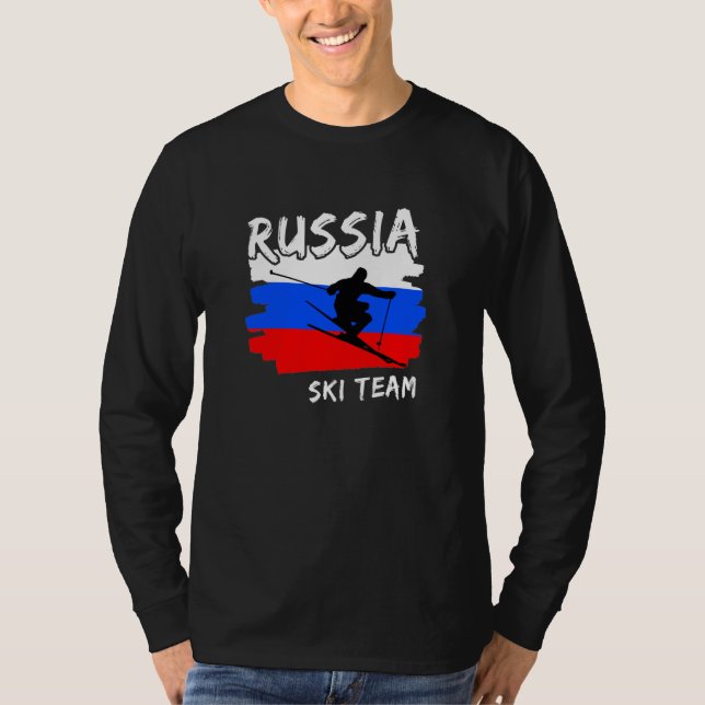 Russia Ski  T-Shirt (Front)