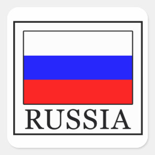 Russia Square Sticker