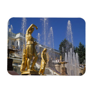 Russia, St. Petersburg, Golden statues in the Magnet