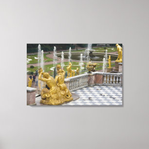 Russia, St. Petersburg, Peterhoff (aka 2 Canvas Print