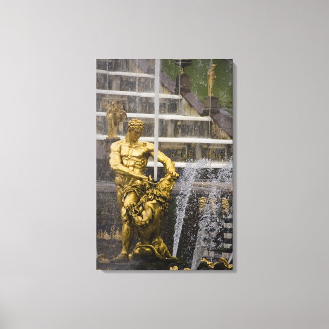 Russia, St. Petersburg, Peterhoff (aka 3 Canvas Print (Front)