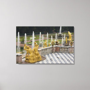 Russia, St. Petersburg, Peterhoff (aka Canvas Print
