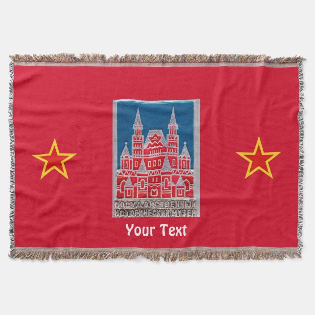 Russia State History Museum Znachok Throw Blanket (Front)