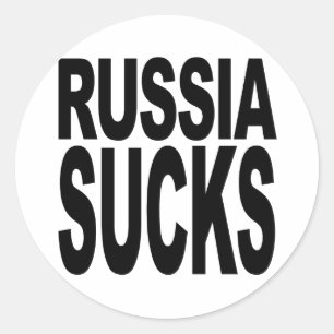 Russia Sucks Classic Round Sticker