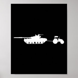 Russia T72 Tank Tow Away Tractor Ukraine Kiev  Poster
