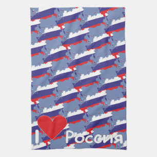 Russia - tableware tea towel