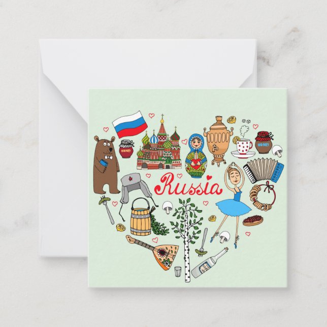 Russia Themed Card (Front)