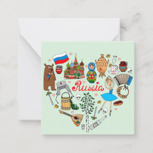 Russia Themed Card