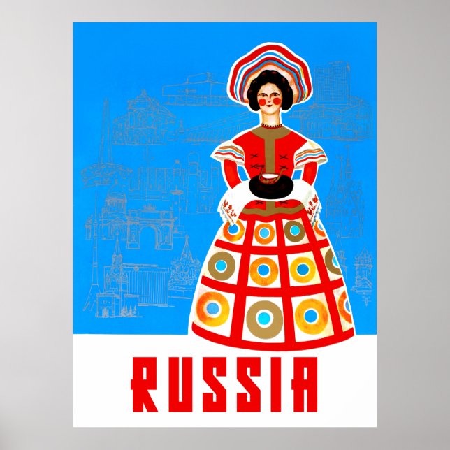 Russia Travel Poster (Front)