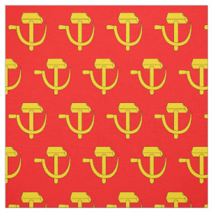 Russia USSR Soviet Union red flag Hammer sickle Fabric