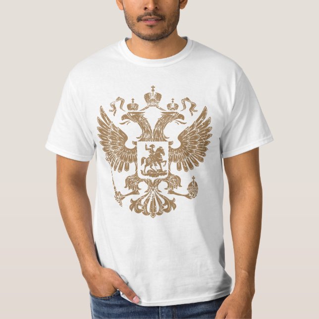 Russia Vintage Coat of Arms T-Shirt (Front)