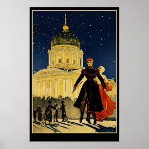 Russia Vintage Poster Tourism