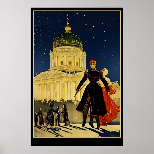 Russia Vintage Poster Tourism (Front)